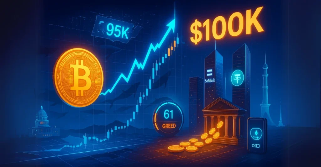 Bitcoin Nears $95K as Whales Stack Sats—$100K Incoming