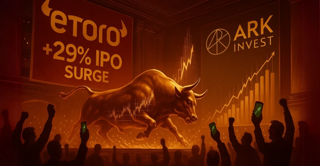 Cathie Wood’s ARK Invest Buys $9.38M in eToro Stock After Strong IPO